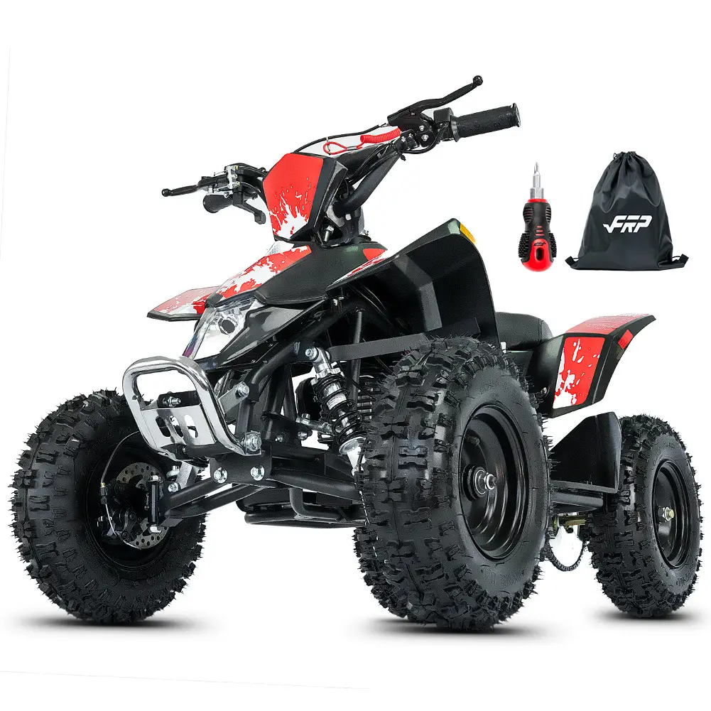 FRP 40cc Gas Powered Off-Road Bike, 4-Stroke Engine, Up to 15 MPH, Ages 13+, Adjustable Speed Control, Front & Rear Disc Brakes, Pull Start
