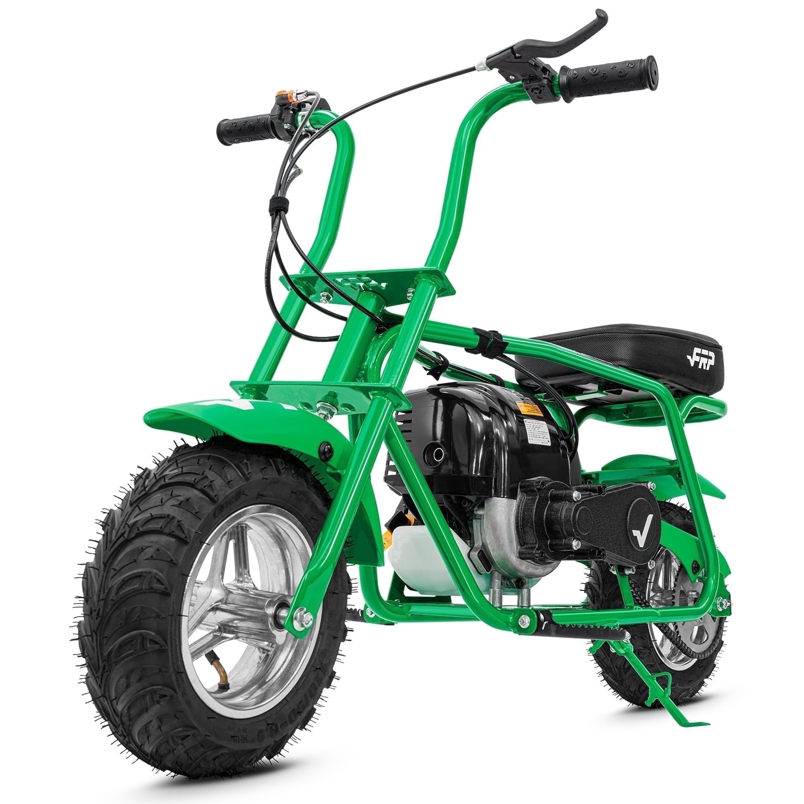 FRP 40cc Mini Bike Gas Powered 4-Stroke off Road Dirt Bike for Teens, Youth Pocket Bike with Pull Start & Disc Brake, 18 mph Max Speed (Green)