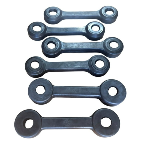 FRP 80lb Set Bone Style (2) 25lb + (2) 10lb + (2) 5lb Resistance Bands Straps for Soloflex