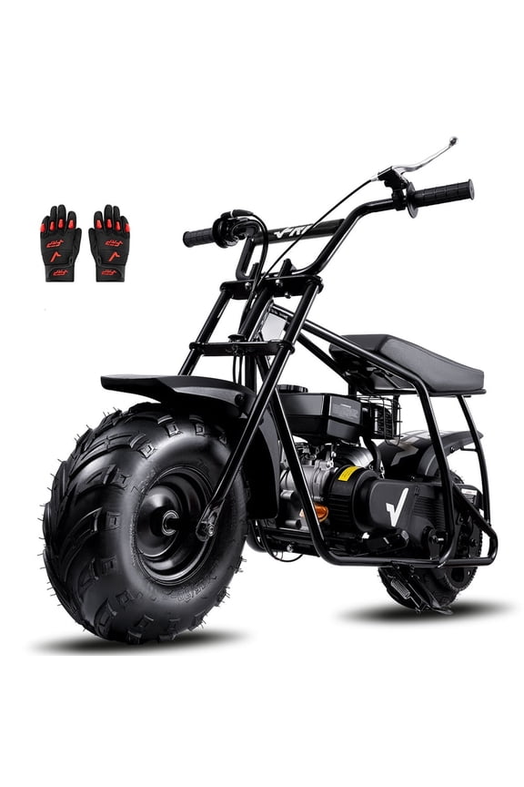 Basic Package GMB100 Gas Powered Mini Dirt Bike 99CC for Teens and Adults, 28MPH Off Road Motorcycle, Weight Support Up to 220 LBS - Black