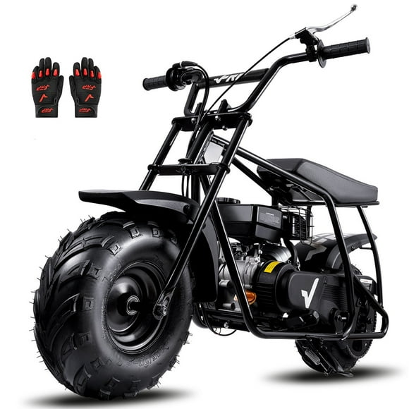 FRP Basic Package GMB100 Gas Powered Mini Dirt Bike 99CC for Teens and Adults, 28MPH Off Road Motorcycle, Weight Support Up to 220 LBS - Black