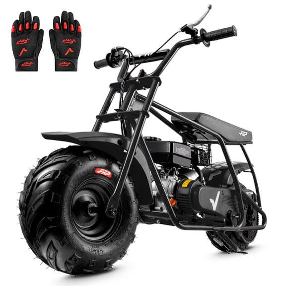 FRP GMB100 Gas Powered Mini Dirt Bike for Teens and Adults, 99CC Engine, 28 MPH, Black Off-Road Motorcycle