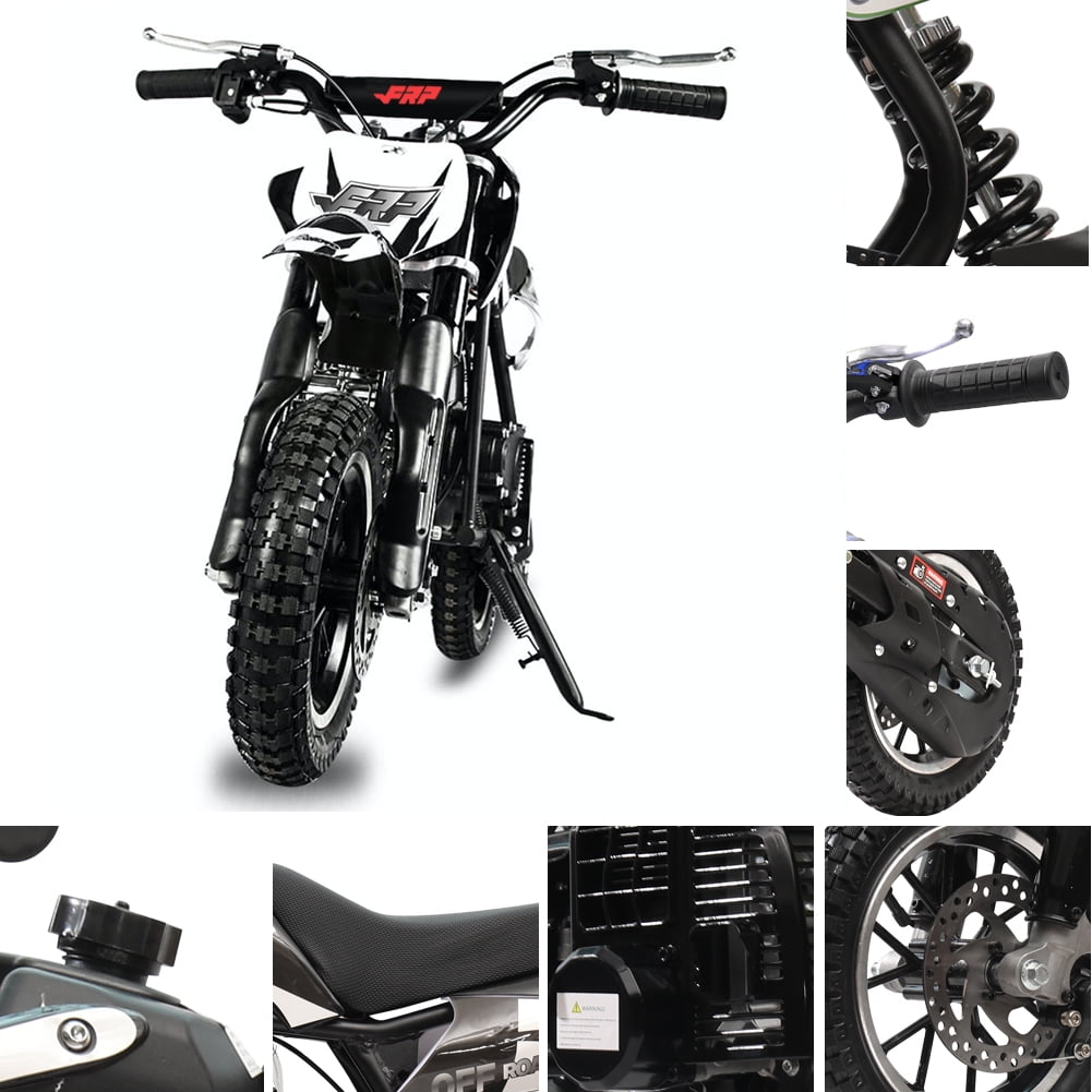 FRP DB001 49CC 2-Stroke Kids Dirt Off Road Mini Dirt Bike, Kid Gas Powered Dirt Bike Off Road Motorcycle - Black