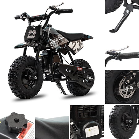 FRP DB002 EPA Approved Engine Gas Powered Mini Dirt Bike Speed 20 mph Weight 40 lb, Multicolor