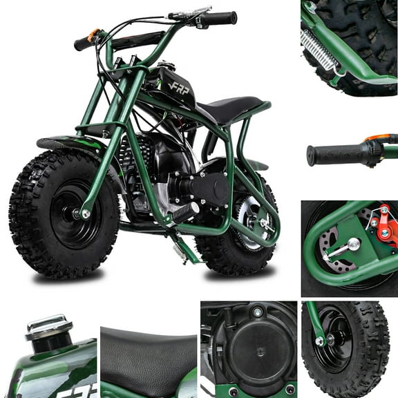 FRP DB003 50CC Gas Powered Mini Dirt Bike, Green