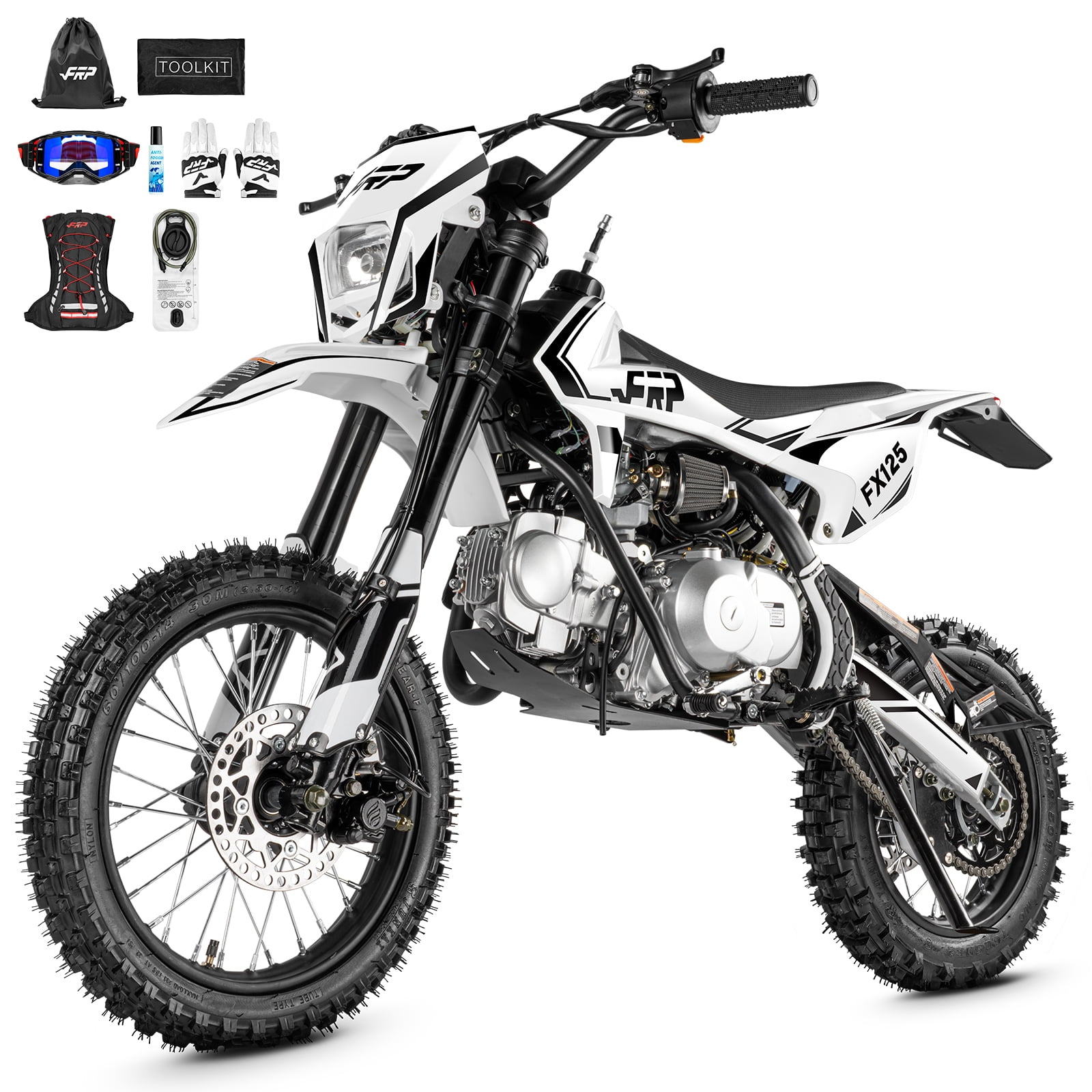 FRP FX125-14Pro 125cc Gas Dirt Bike for Youth Riders, 4-Stroke Pit