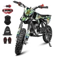 thumbnail image 1 of FRP FX40 Kids Dirt Bike, 40cc 4-Stroke Gas Powered Dirt Bike for Kids, Pull Start, Dual Disc Brakes, EPA Certified, 20MPH, Includes Goggles & Gloves - Green, 1 of 7