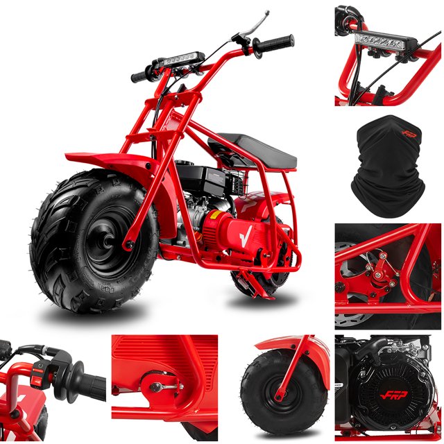FRP GMB100 Mini Bike, 99CC 4Stroke Mini Bikes for Adults, Gas Powered