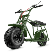 FRP GMB100 Mini Bike Upgraded Frame Roller Frame, No Engine Tires, Hydraulic Brake, Seat, Fuel System & Wiring, DIY Bolt-On 79/98/196/212/225cc   Green