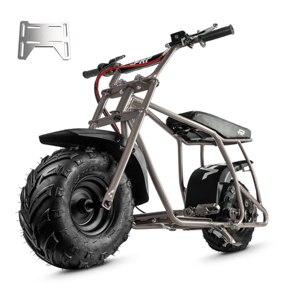 FRP GMB100 Mini Bike Upgraded Frame Roller Frame, No Engine—Tires, Hydraulic Brake, Seat, Fuel System & Wiring, DIY Bolt-On 79/98/196/212/225cc – Raw