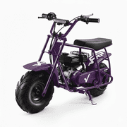 FRP GMB100 Plus Package 99cc 4-Stroke Gas Powered Mini Dirt Bike for Teens and Adults, 28MPH Off-Road Motorcycle with Rear Suspension, Dual Disc Brakes   Purple