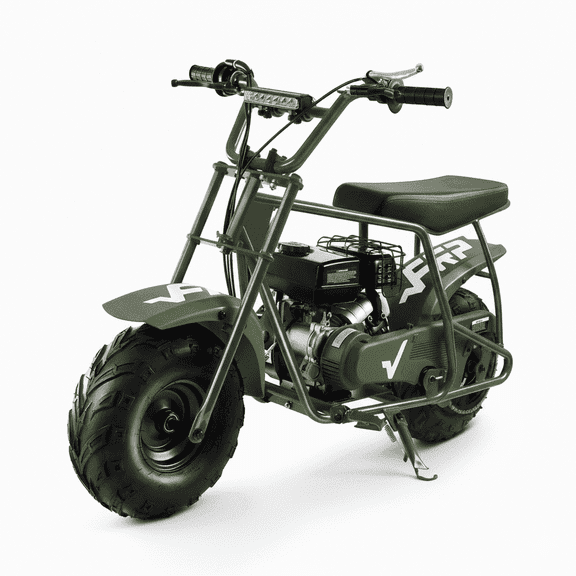 FRP GMB100 Mini Bike  99cc 4-Stroke Gas Powered Mini Dirt Bike for Teens and Adults, 28MPH Off-Road Motorcycle with Rear Suspension, Rear Disc Brake – Green