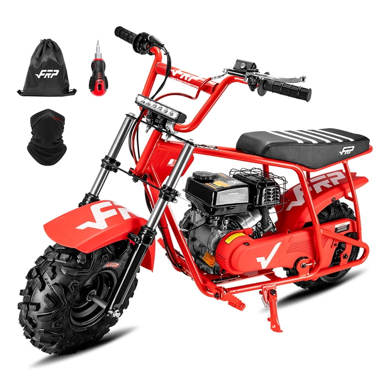 FRP GMB100 Performance 99cc Gas Powered Mini Dirt Bike, 28MPH Off-Road  Motorcycle with Hydraulic Brakes, Suspension & SunF All-Terrain Tires  Red  - Walmart.com