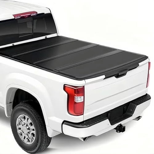 FRP Hard Quad-Fold Truck Bed Tonneau Cover Compatible with 2004-2026 Ford F150 & 2006-2014 Lincoln Mark LT | Styleside 6.5'/6.5 FT/ 79" Bed | Waterproof | Easy to Install & Use