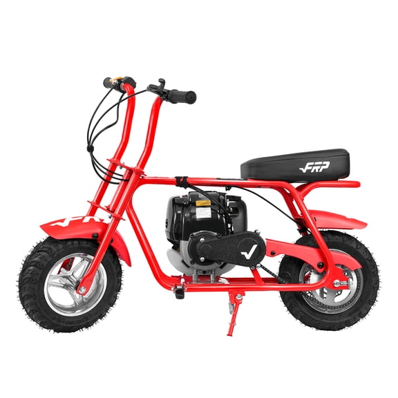 FRP MB40 Basic Package 40cc 4-Stroke Gas Powered Mini Dirt Bike for Kids, 18MPH Off-Road Motorcycle with Pull Start, Dual Disc Brakes & Rear Suspension – Red