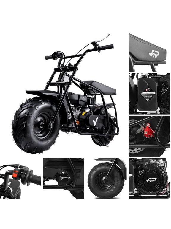 Mini Dirt Bike GMB100 Basic, 99CC Gas Powered Mini Bike 4-Stroke 3HP, Off-Road Mini Bikes for Teens/Adult, Trail Bike Up to 28 Mph, Weight Support Up to 220 LBS (BLACK)