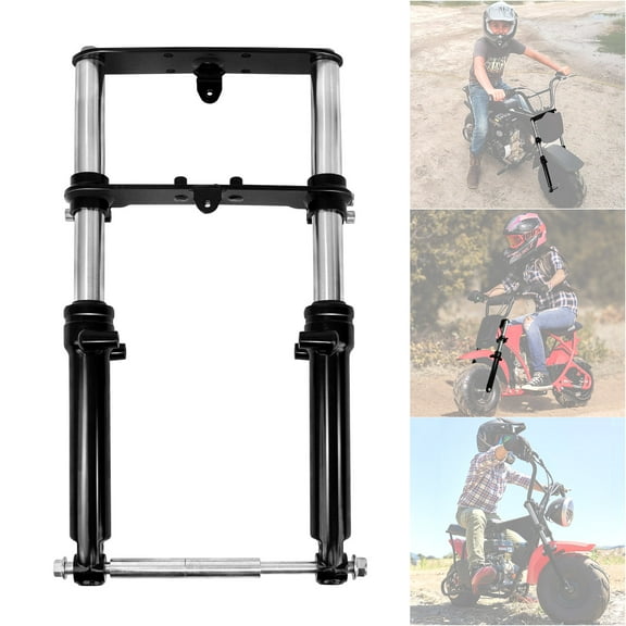 FRP Minibike Suspension Kit - Front Forks with Hydraulic Shock Absorber, Easy Bolt-On Installation, Compatible with FRP gmb100 and Most Mini Bike Models, Durable High-Strength Steel
