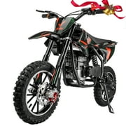 FRP FX40 40cc 4-Stroke Gas Powered Kids Dirt Bike with Safety Kill Switch for young rides, Front & Rear Disc Brakes, EPA Certified, FX40-Ogemaw, Black, Base Model