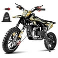 thumbnail image 1 of FRP FX40 40cc 4-Stroke Gas Powered Kids Dirt Bike with Safety Kill Switch for young rides, Front & Rear Disc Brakes, EPA Certified, FX40-Ogemaw, Yellow, Base Model, 1 of 9
