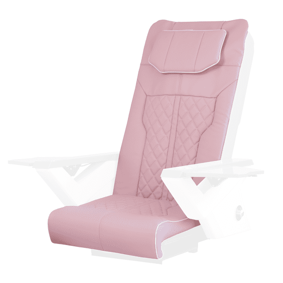 FRS Pedicure Chair Cushion Cover Set for Nail Salon Pedicure Spa Massage Chair, Universal Replacement Fit with Zipper, Pink