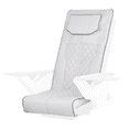 thumbnail image 1 of FRS Pedicure Chair Cushion Cover Set for Nail Salon Pedicure Spa Massage Chair, Universal Replacement Fit with Zipper, White, 1 of 8