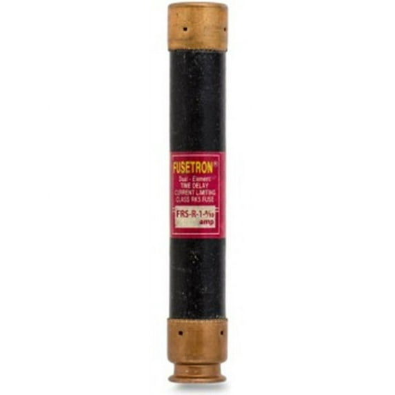 FRS-R-1-8/10, 1-8/10 Amp (1-8/10A) 600V Fusetron Dual Element Time-Delay Current Limiting Class RK5 Fuse, UL Listed