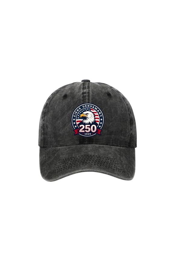 250 Anniversary USA Hat — A Gift for Veterans and Patriots Unisex Adjustable Low-Brim Two-Tone Fully Embroidered Celebration Cap for Men Women