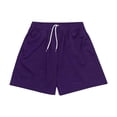 thumbnail image 1 of FRSASU Athletic Gym Shorts for Men Casual Mesh Breathable Comforable Quick Dry Basketball Shorts with Pockets Purple, 1 of 5