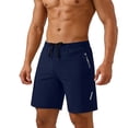 thumbnail image 1 of FRSASU Athletic Running Shorts for Men Quick Dry Lightweight Sports Gym Hiking Workout Shorts with Zip Pockets Dark Blue, 1 of 8