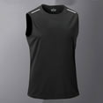 thumbnail image 1 of FRSASU Athletic Tank Tops for Men Basketball Crewneck Sleeveless Tank Top Basic Workout Stretchy Quick Dry Beach Tees Black, 1 of 3