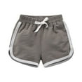thumbnail image 1 of FRSASU Baby Boy Clothes Children's Beach Pants Small Children Middle and Large Children Cotton Shorts Summer Outer Wear Sports Casual Hot Pants Men Children's Boys' Short Gray 5 Years, 1 of 5