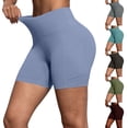 thumbnail image 1 of FRSASU Biker Shorts Women High Waisted Yoga Workout Gym Spandex Tummy Control Shorts with Pockets Wine, 1 of 7