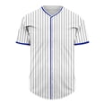 thumbnail image 1 of FRSASU Blank Baseball Jersey for Men Casual Button Down Shirts Short Sleeve Active Team Sports Uniform Blue, 1 of 4