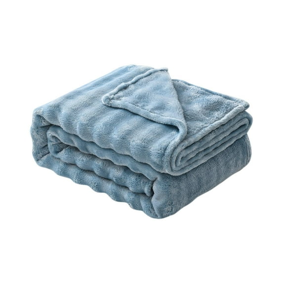 FRSASU Blanket 27.6*39.4in Luxury Soft Fluffy Thick Fur Throw Blanket for Couch Bed Sofa - Cozy Plush Bubble Blankets for Winter: Warm Flannel Fleece Decorative Blanket