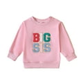 thumbnail image 1 of FRSASU Boys Girls Long Sleeve Sports Sweatshirt Casual Clothing Sports Casual Sweatshirt Pink 6M, 1 of 1