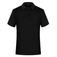 thumbnail image 1 of FRSASU Boys Golf Polo Shirts Quick Dry Performance Short Sleeve Collared Shirt Slim Fit Athletic Polos 3-12Years Black, 1 of 5