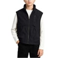 thumbnail image 1 of FRSASU Boys Vests Outerwear Windproof Lightweight Softshell Vests Sports Sleeveless Jacket for Golf Hiking Running Black-A, 1 of 9