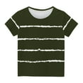 thumbnail image 1 of FRSASU Children'S Clothing Summer ,Shirts for Kids Short Sleeve Graphic T-Shirt Round Neck Crop Top for 3-14 Years Girls and Boy T-Shirt Tee Army Green 4-5 Years, 1 of 5