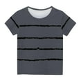 thumbnail image 1 of FRSASU Children'S Clothing Summer ,Shirts for Kids Short Sleeve Graphic T-Shirt Round Neck Crop Top for 3-14 Years Girls and Boy T-Shirt Tee Gray 3-4 Years, 1 of 5