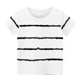 thumbnail image 1 of FRSASU Children'S Clothing Summer ,Shirts for Kids Short Sleeve Graphic T-Shirt Round Neck Crop Top for 3-14 Years Girls and Boy T-Shirt Tee White 13-14 Years, 1 of 5