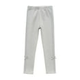 thumbnail image 1 of FRSASU Autumn Winter Baby Girl Side Lace Bow Leggings Cropped Trousers Gray 9-10 Years, 1 of 3