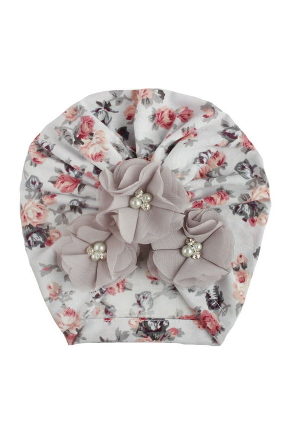 Baby Four Beads Printing Hat Newborn Cap Fetal Cap Basin Hat Warm