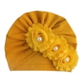 thumbnail image 1 of FRSASU Baby Sun Flower Hat Newborn Cap Fetal Cap Basin Warm Girl Boys Hat, 1 of 2
