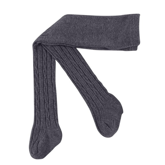 FRSASU Children's Pantyhose for Spring Autumn Wear Medium Thick White Cotton Baby Bottoming Socks Leggings Black 2 T(2-4 Years)