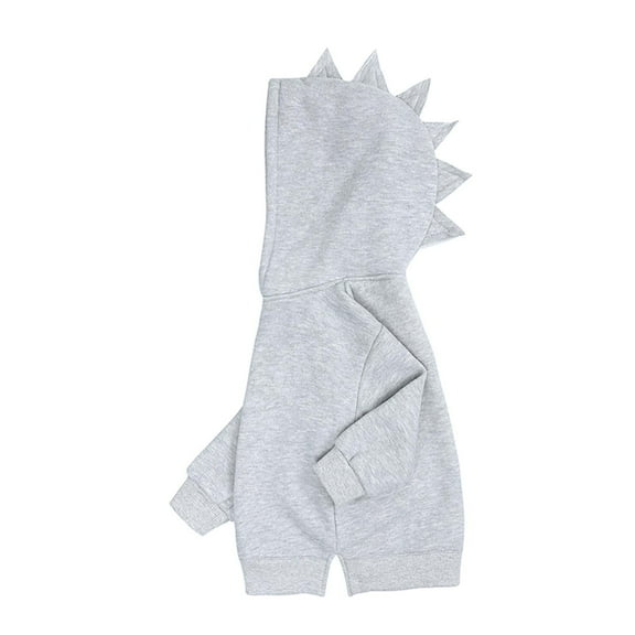 FRSASU Spring Kids Hoodies Dino Hoody Older Children Pullover Outerwear Gray 2-3 Years