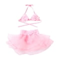 thumbnail image 1 of FRSASU Clearance Summer Kids Baby Girls Floral Print Vest Tulle Swimwear Swimsuit Bikini Outfits, 1 of 9