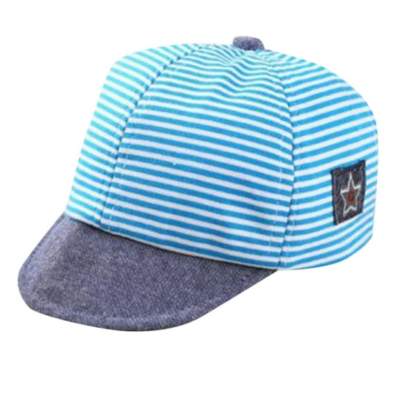 FRSASU Toddler Baby Girl Boy Letter Soft Eaves Baseball Cap Sun Beret Hat Striped