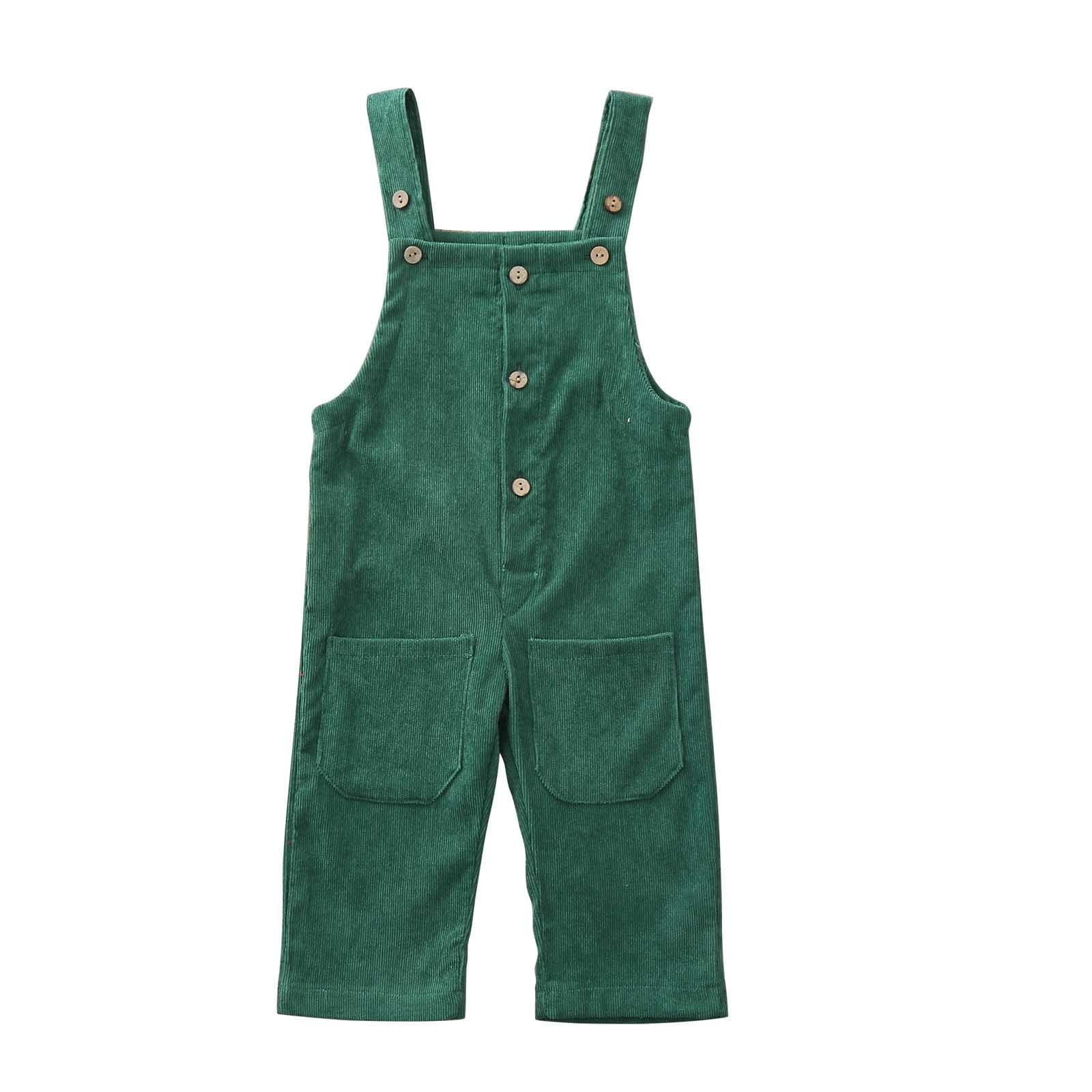 FRSASU Clearance Toddler Kids Girl Boy Suspender Pants with Pockets