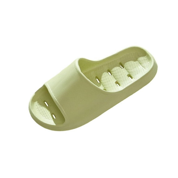 FRSASU Cloud Slides Pillow Slippers for Women and Men Shower Bathroom Sandals Ultra Soft Cushioned Thick Sole Slippers Green