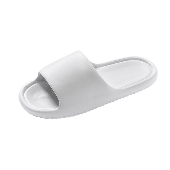 FRSASU Cloud Slippers for Women and Men, Pillow House Shower Indoor Bathroom Slide ,Ultimate Comfort Lightweight Slippers Gray